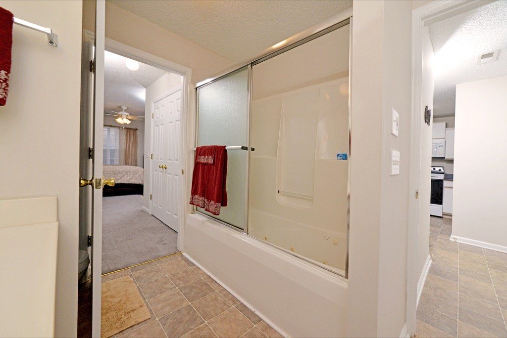 corporate: bathroom shower and bedroom