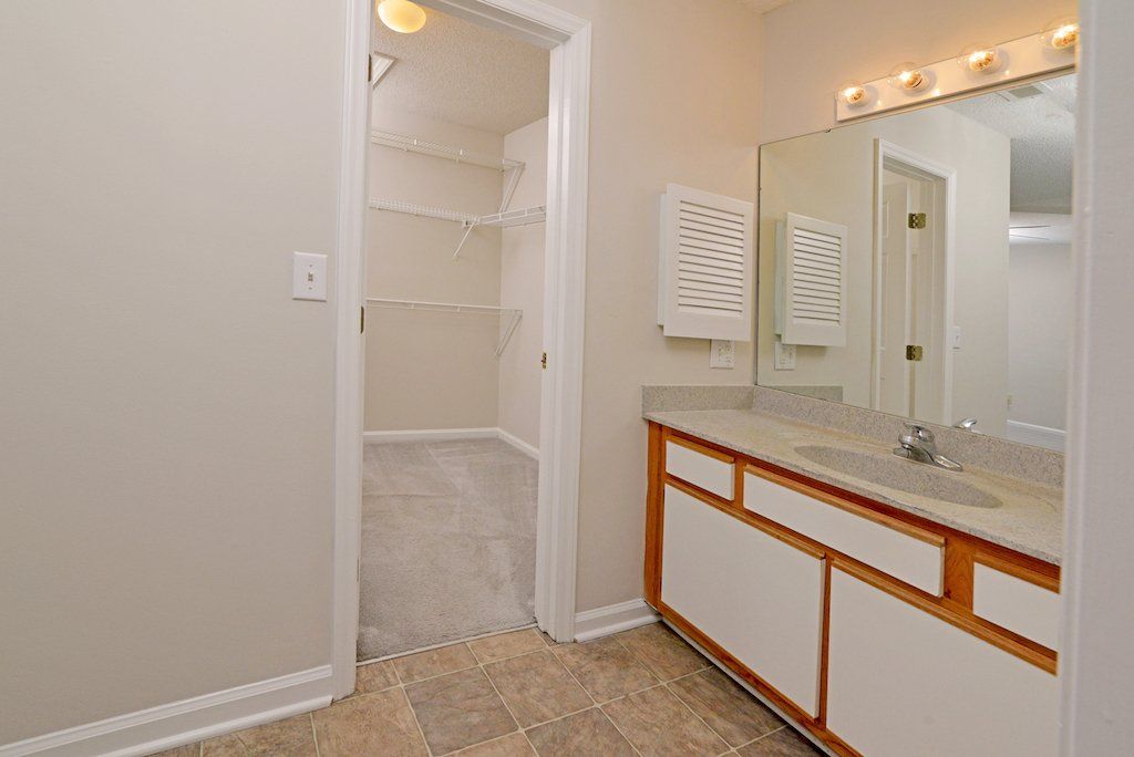 pinnacle master bedroom vanity and walk-in closet