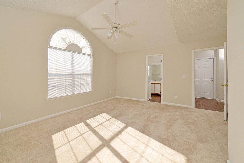 Summit view from the master bedroom toward the bathroom and main window