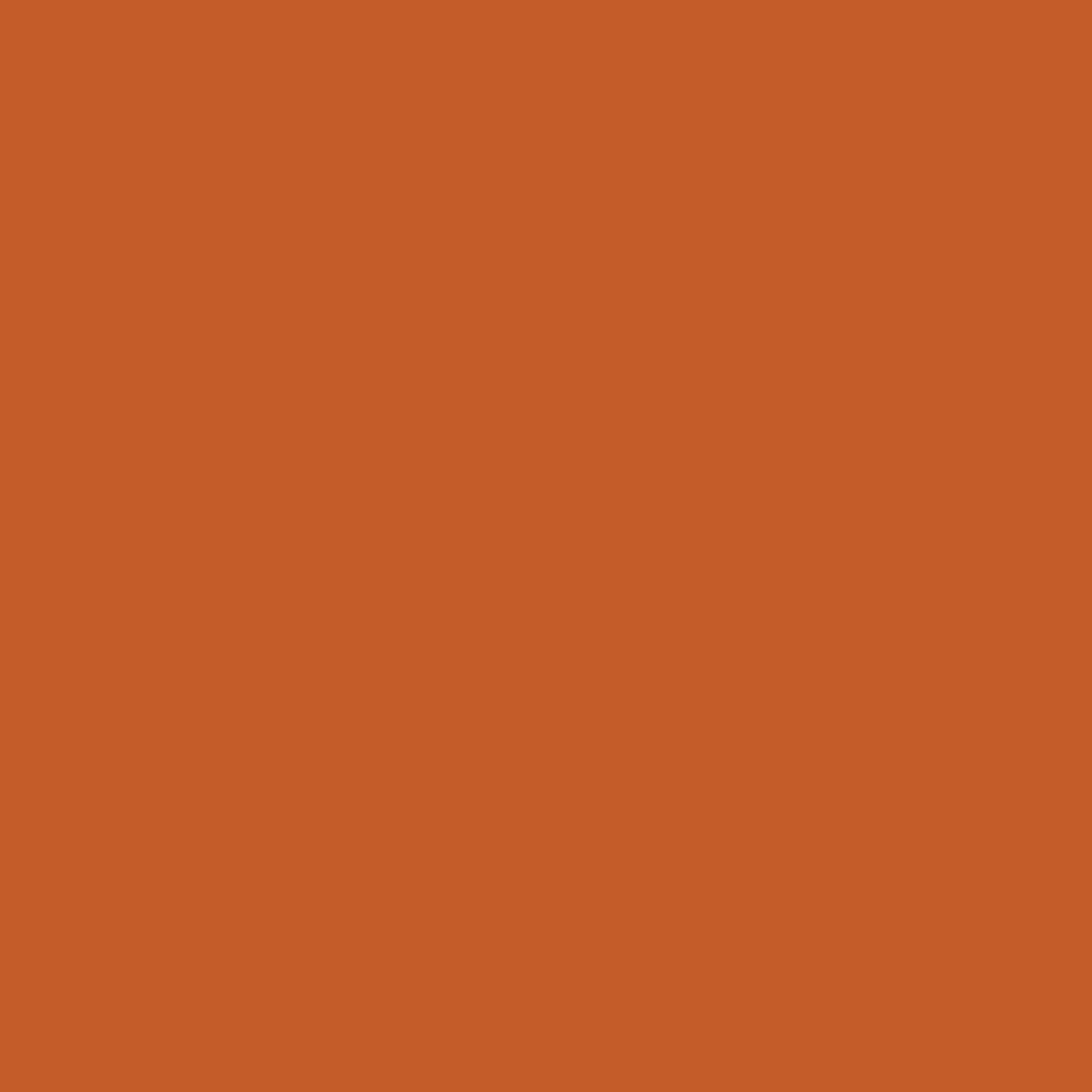Solid, burnt orange background.