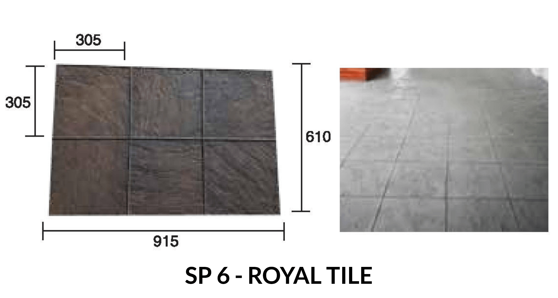 Diagram of rectangular tiles labeled 