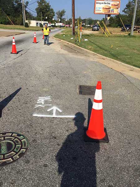 Traffic Cone at Wok Zone — Infrastructure Services in Piedmont, SC