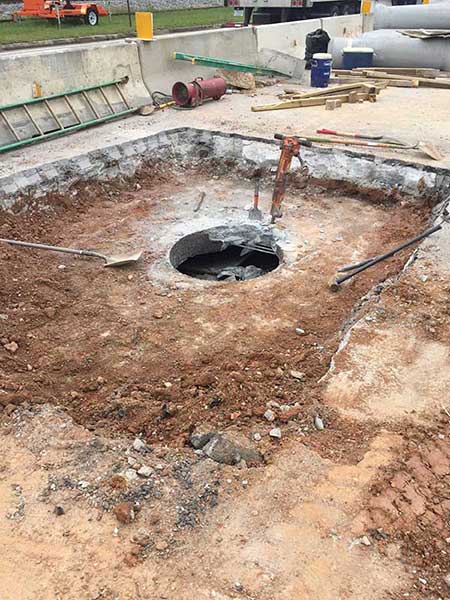 Installing Manhole— Infrastructure Services in Piedmont, SC