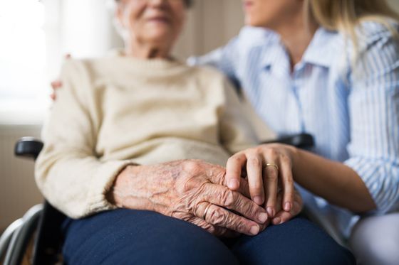 Volunteer Assisting Elderly Lady with Her Everyday Routine — San Antonio, TX — Texas Senior Watch Volunteer Assisting Elderly Lady with Her Everyday Routine — San Antonio, TX — Texas Senior Watch