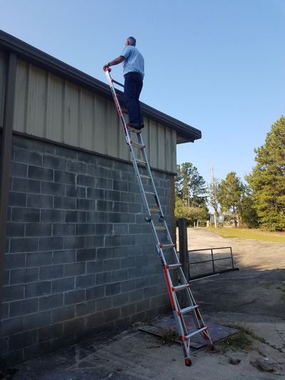 Clark On Ladder — Atlanta, GA — Choice Home Inspection Services Clark On Ladder — Atlanta, GA — Choice Home Inspection Services