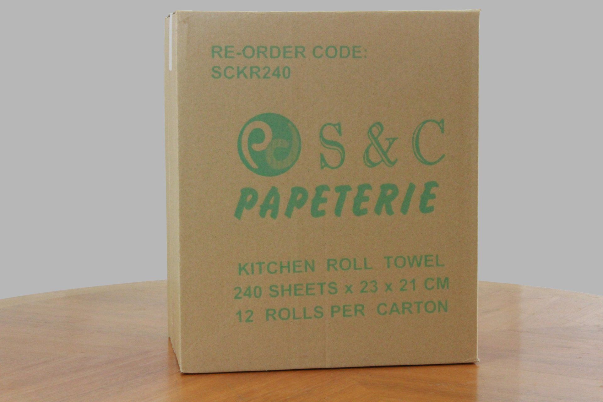 Kitchen Rolls 21 x 23 cm 2 ply 240 sheets x 12 rolls per carton
