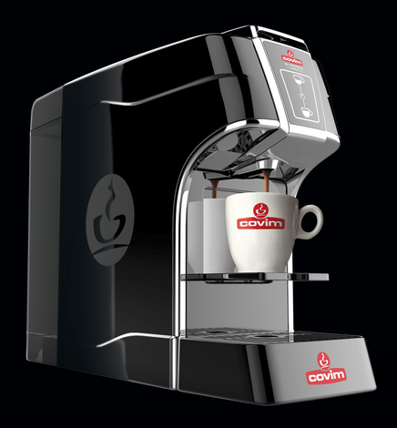 macchina caffe a cialde covim superba nera