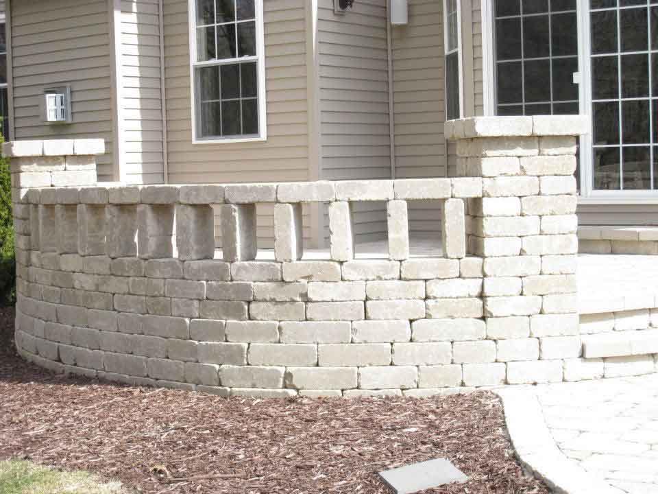 Landscape bricking installed in Mapleton, IL - Beal Landscaping