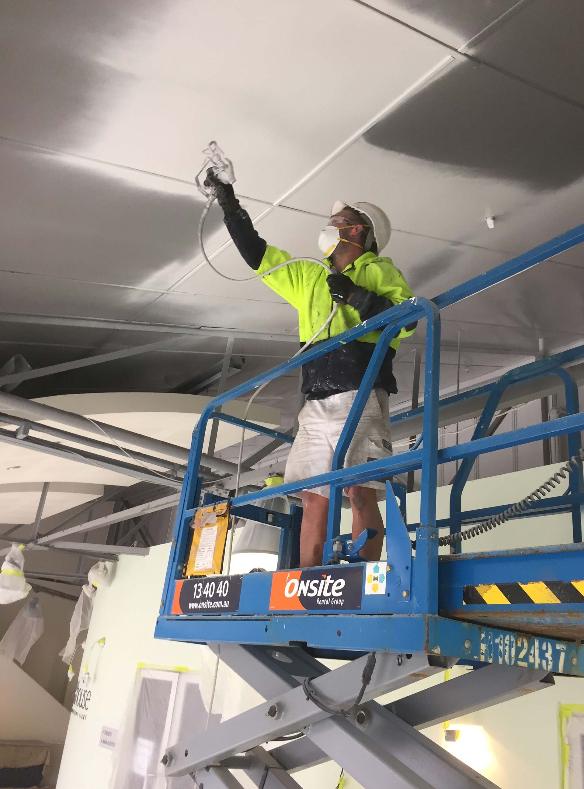 New painted ceiling