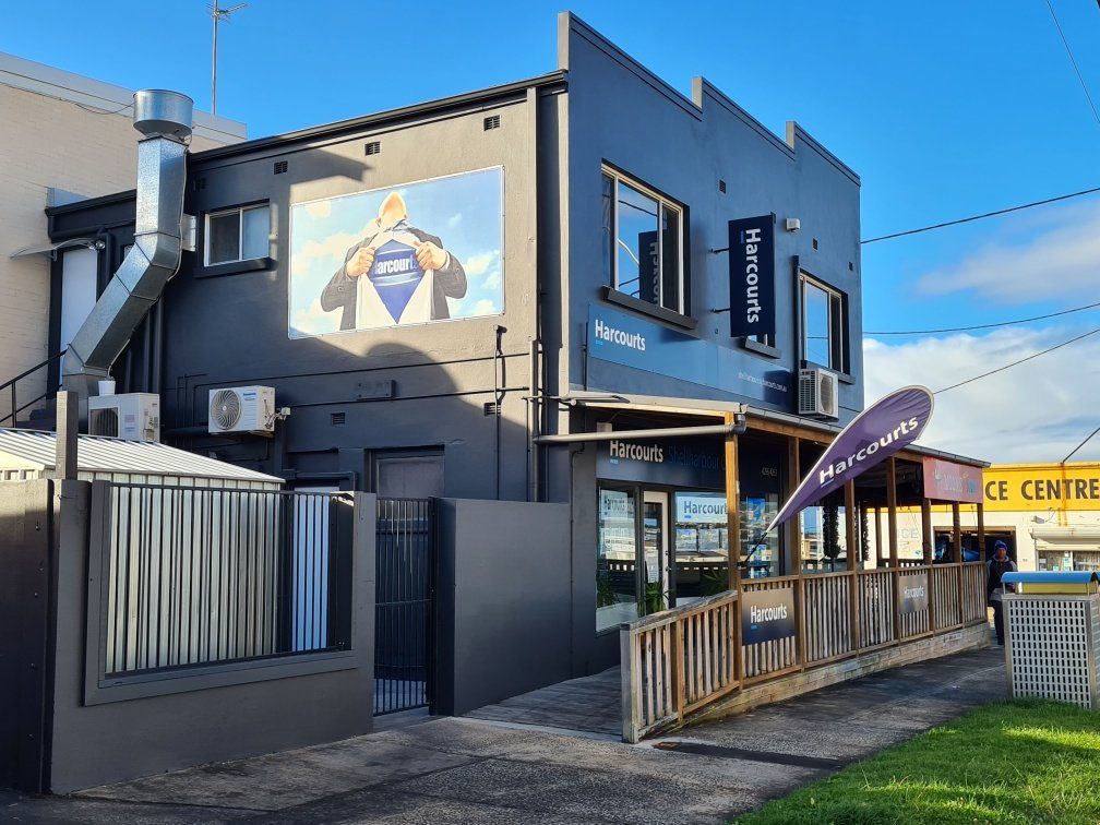 Newly painted building