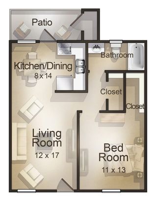 Garden Style Apartment