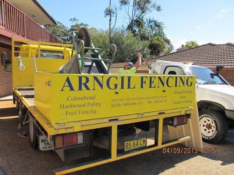 Arngil Fencing Vehicle — Fencing in Port Macquarie, NSW