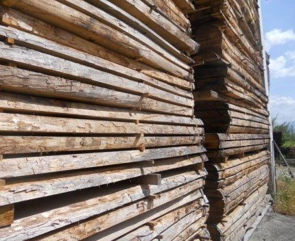 vista ravvicinata delle assi di legno