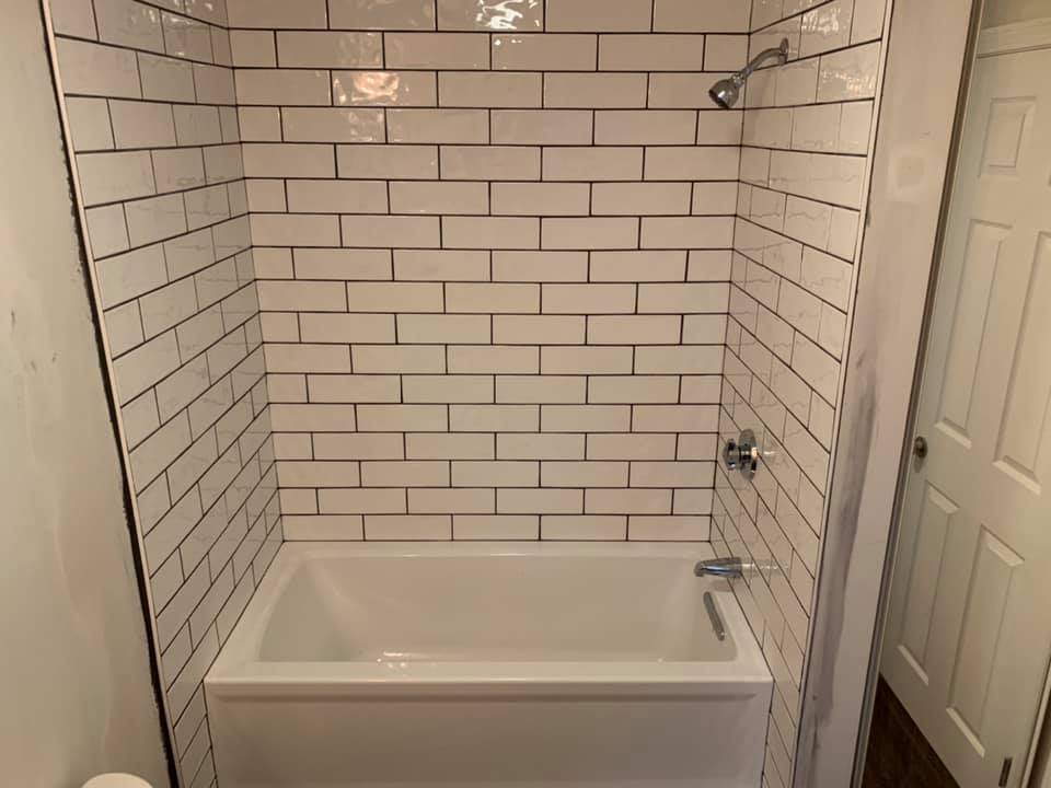 new shower install