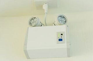 White Emergency Light with Two Lamps — Safety Equipment in Coatesville, PA