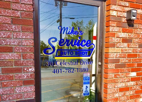 Front Door - Mike's Service Auto Body - Narragansett, RI