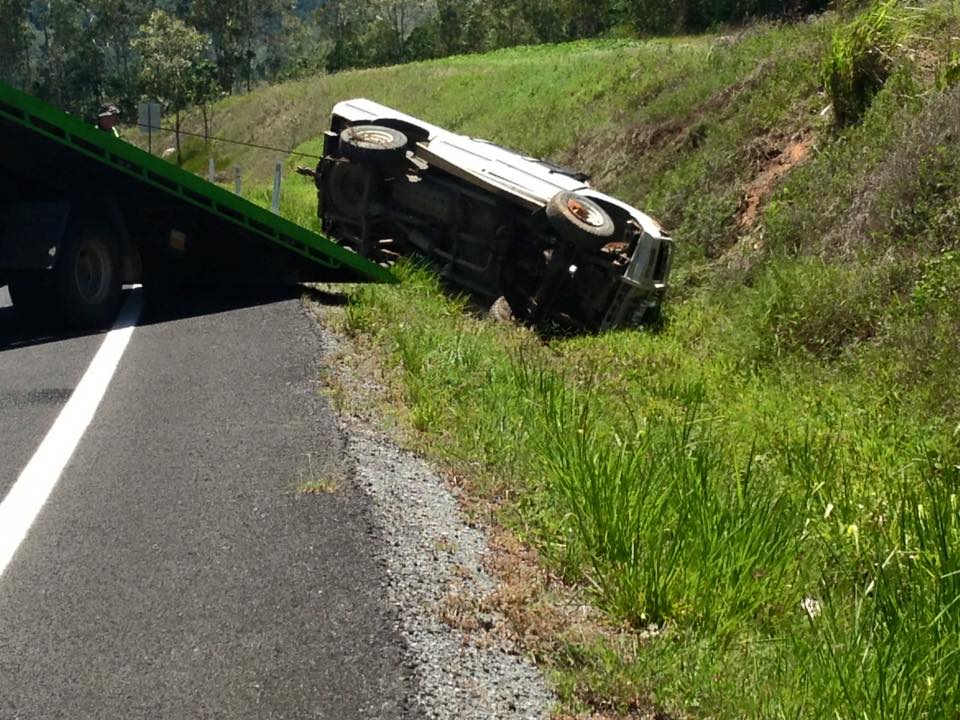 Car being Turned Over - Towing Services in Mount Sheridan, QLD