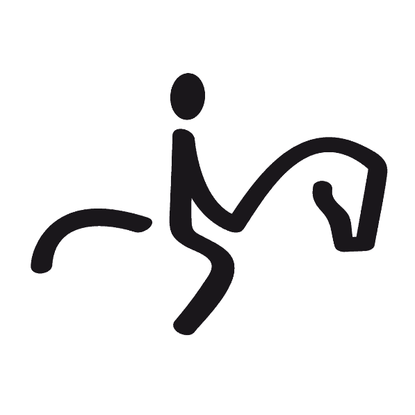 Clip Art: Stylized Rider on Horse