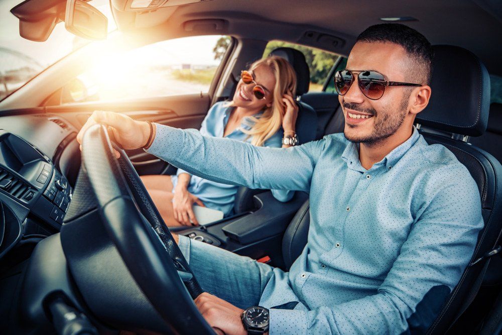 Couple Inside Car — Woodsfield, OH — Francis J Paulus Insurance Agency