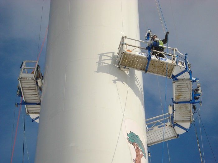 Wind Turbine Access curved platform