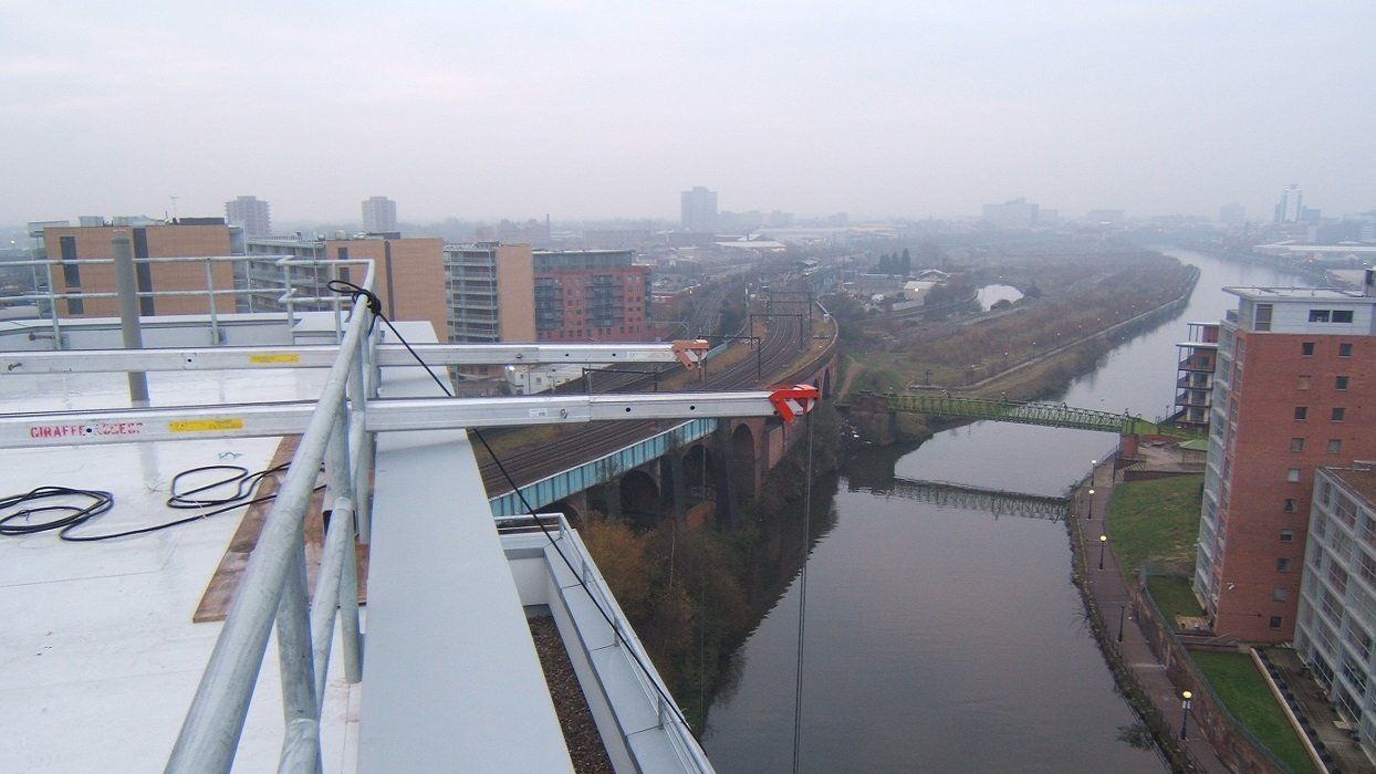 Roofbeam Cradle Access Over Water