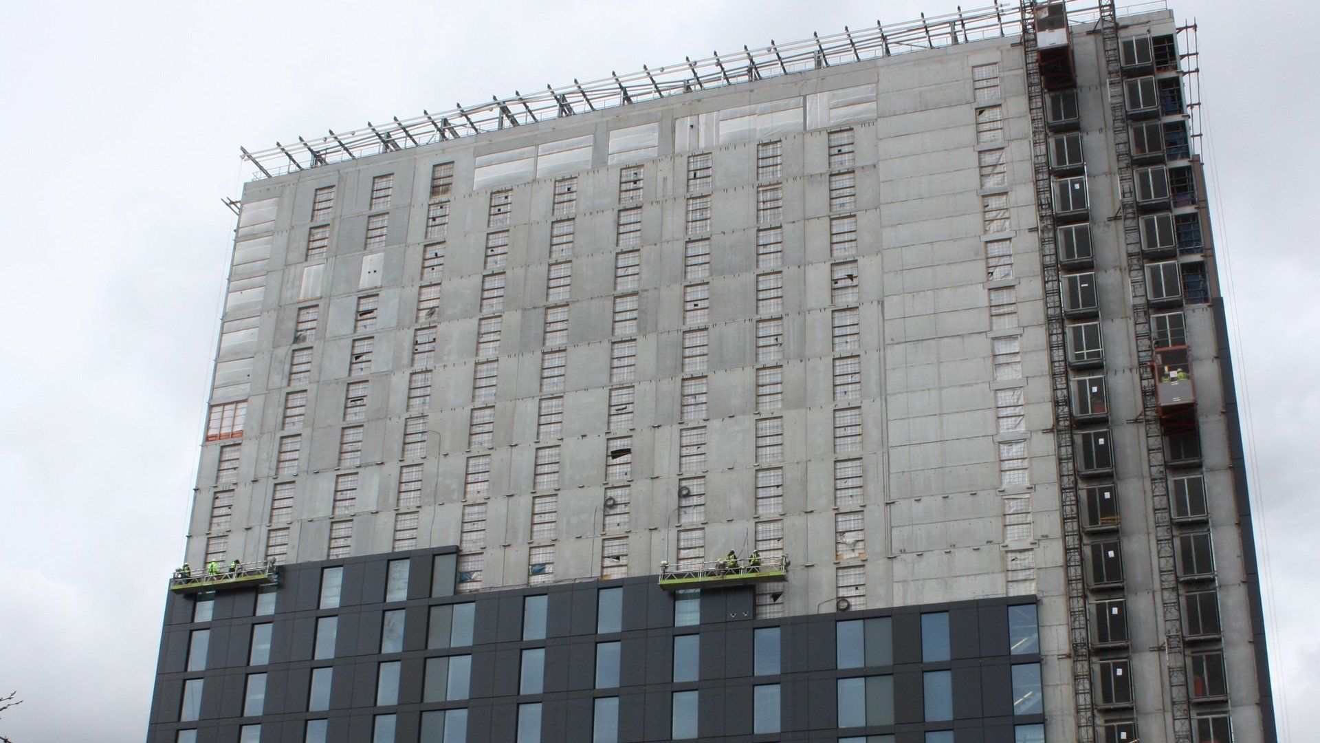 Monorail suspended access platform