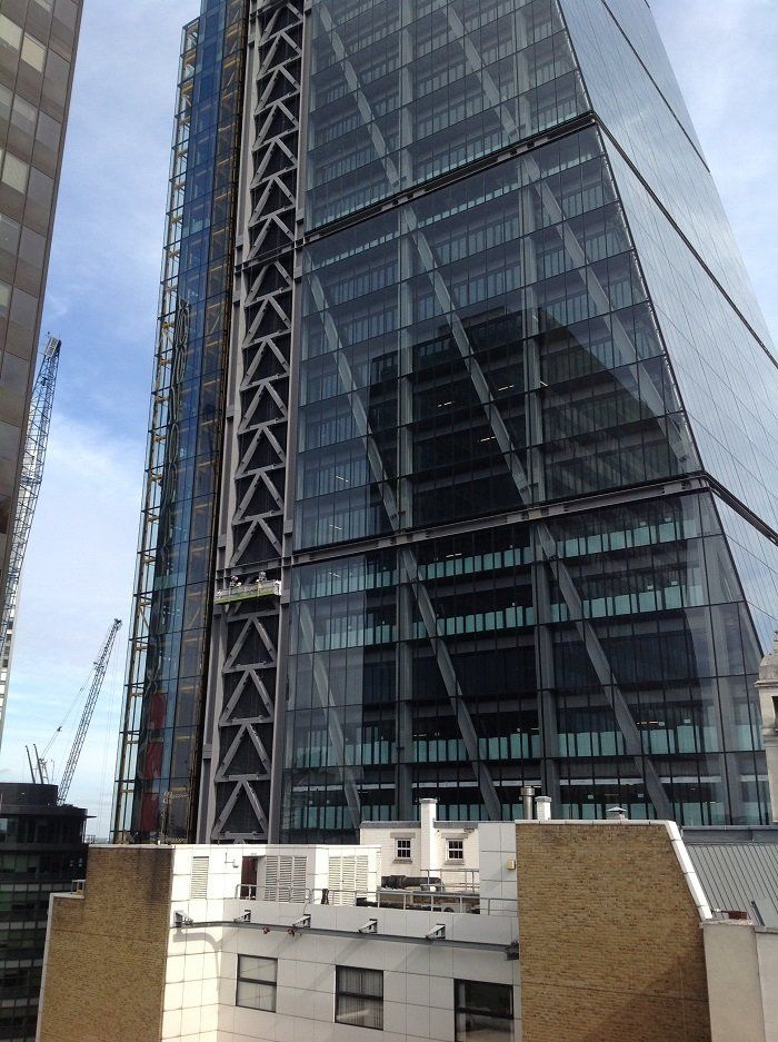 Suspended Platform access at Leadenhall Cheesegrater