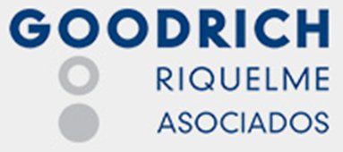 A logo for goodrich riquelme asociados is shown
