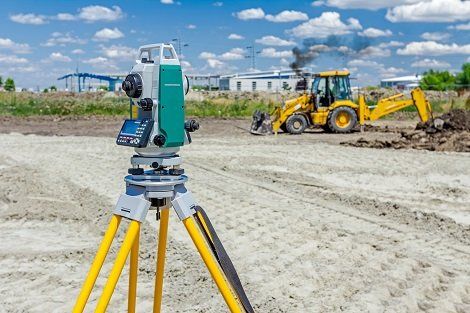 Land Surveying Services — Device Working With Total Station in Denison, TX Land Surveying Services — Device Working With Total Station in Denison, TX