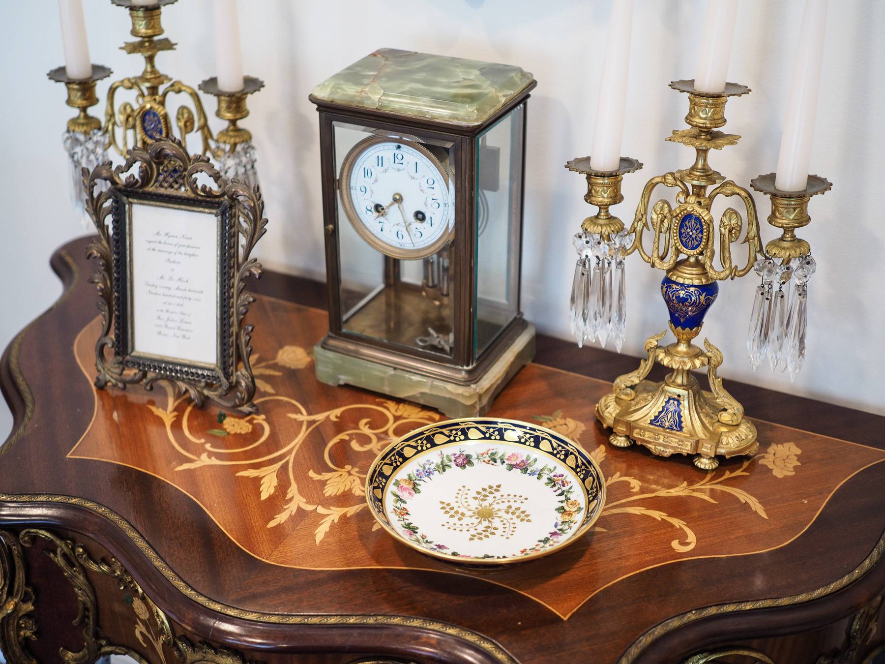 decor on top of wooden table