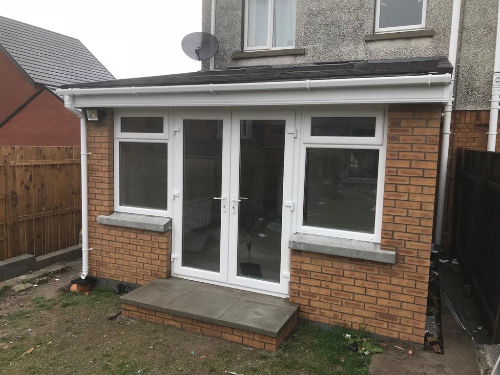 Grey Slate Tile conservatory with Velux window