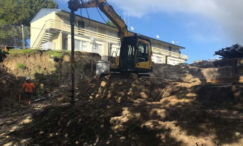 Drilling for solid foundation