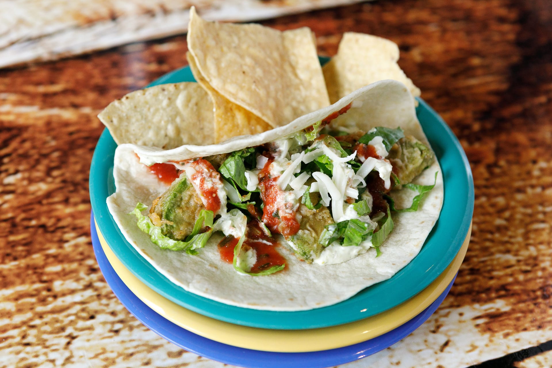 vegetarian dishes as Twisted Taco