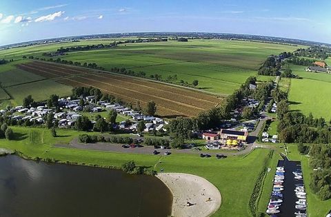Camping paviljoen tjeukemeer drone uitzicht