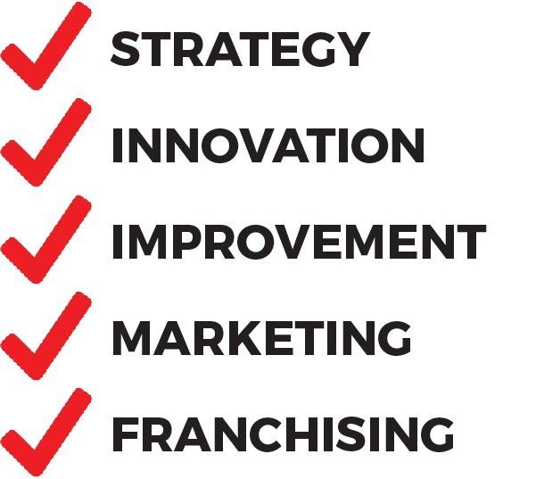 I am an expert in strategy, innovation, business improvement, marketing, franchising and product licensing.