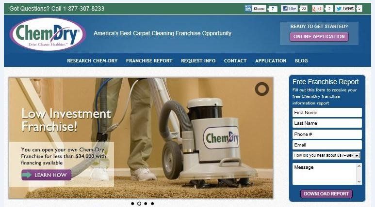 Bad ChemDry franchise recruitment advertising