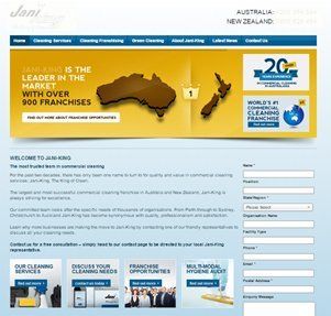 A balnd franchise marketing website from Australia Commercial cleaning franchise recruitment website 6