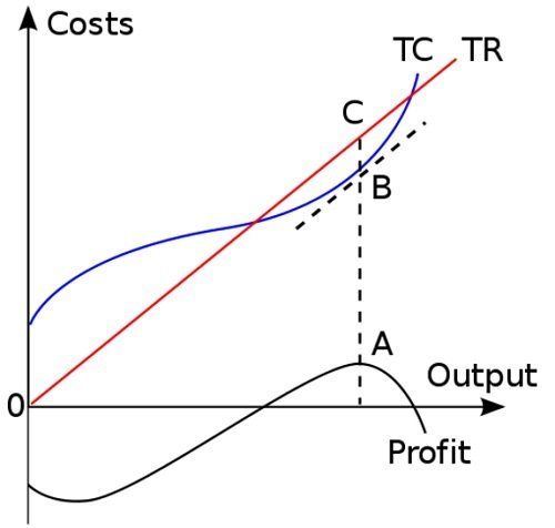 Economists use graphs like this to demonstrate the relationship between output, costs and profit The art of pricing and profit graph