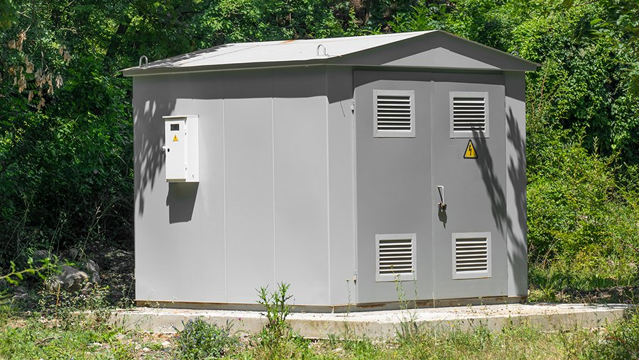 electrical pad area outdoors