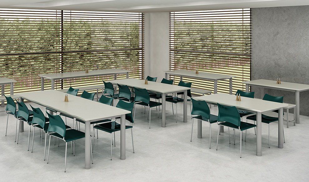 mesa refeitório com cadeiras