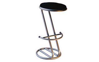 banqueta zetta com assento estofado