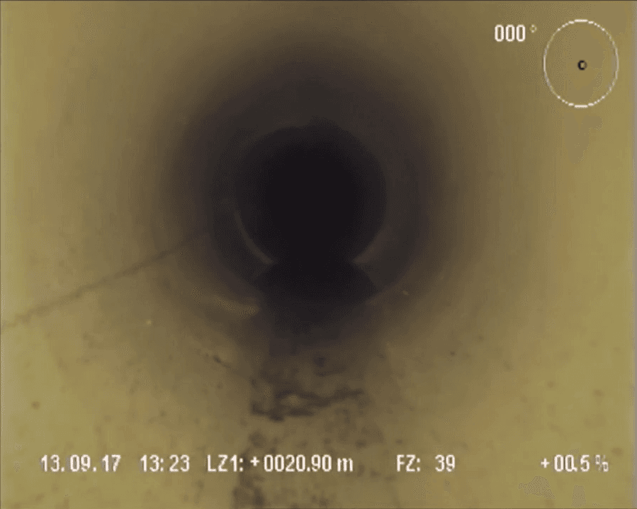 Condotta fognaria dopo il risanamento