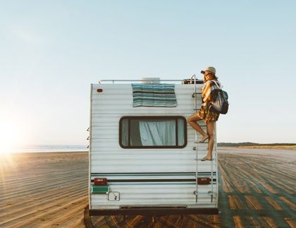 How Much For Car Insurance — Woman on a Travel Trailer In Mcalester, OK How Much For Car Insurance — Woman on a Travel Trailer In Mcalester, OK