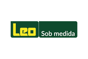 Um logotipo verde e amarelo para leo sob medida