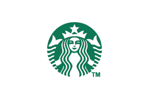 Um logotipo da Starbucks com uma cabeça de mulher e uma estrela nela