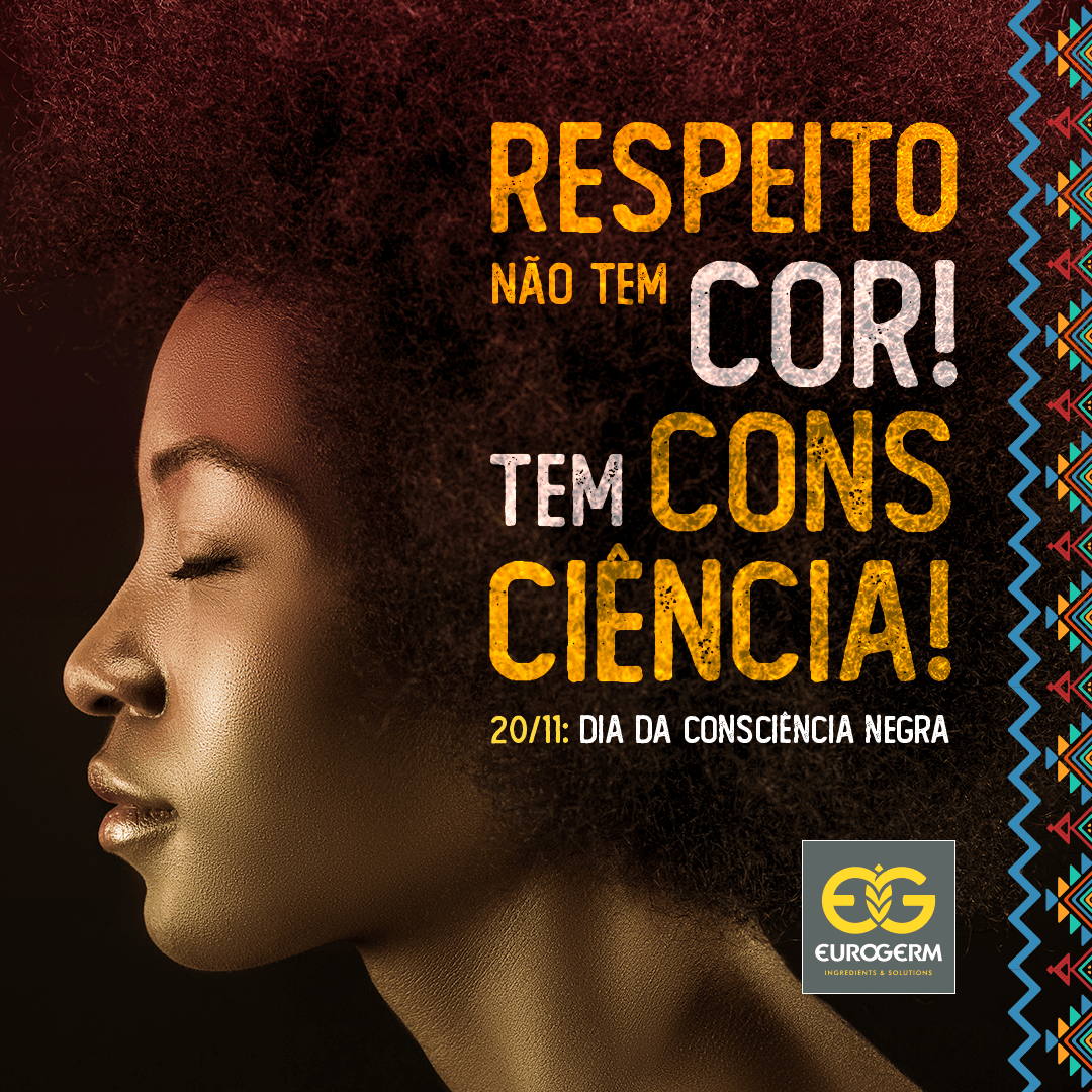 A poster that says ' respeito não tem cor tem cons ciencia ' on it