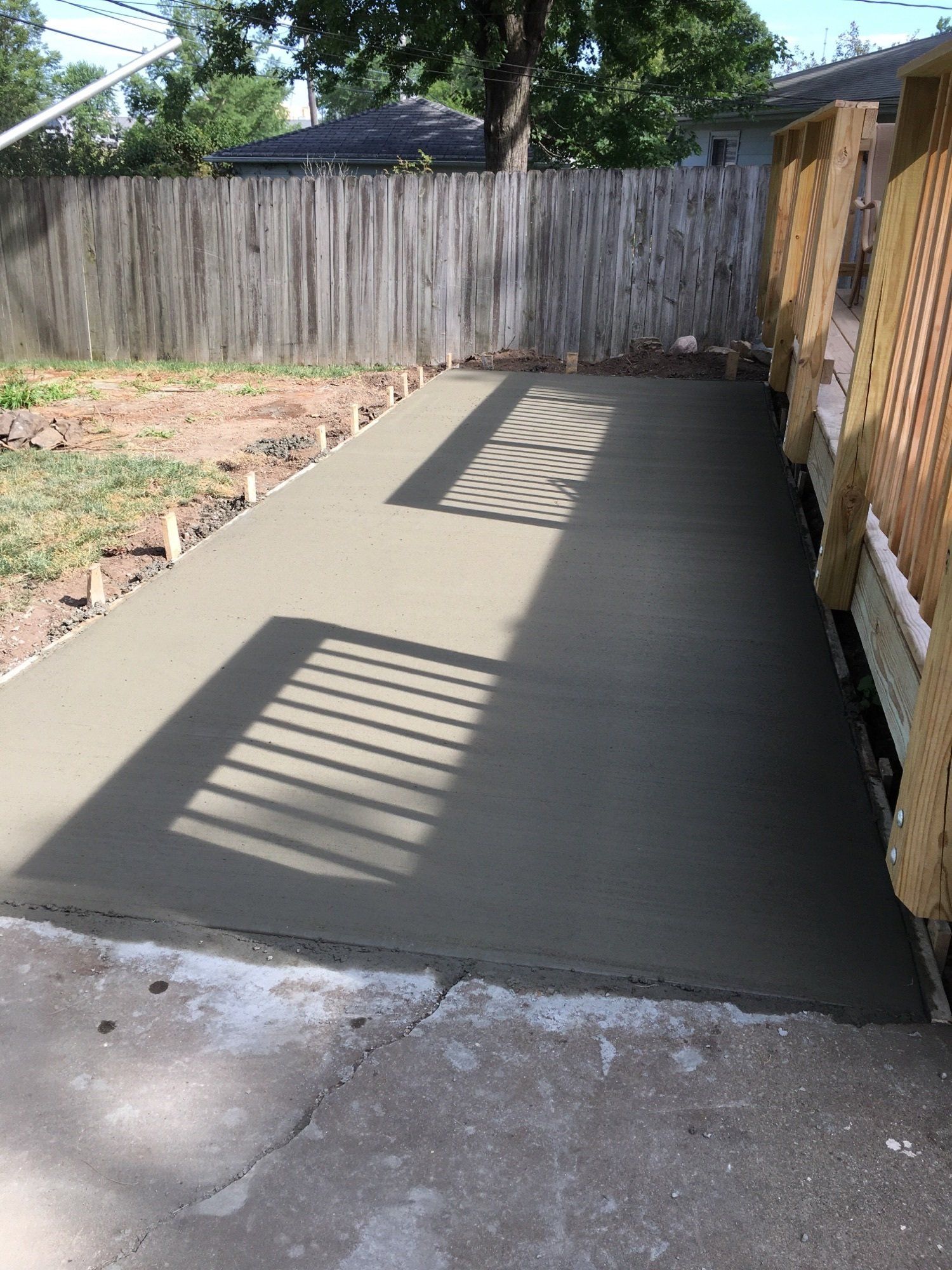 Textured Concrete Outdoor Patio Waverly IA