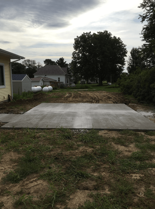 Modern Concrete Patio Layout Waverly IA