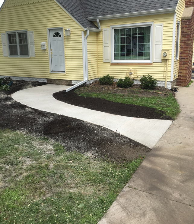 New Concrete Sidewalk Construction Waverly IA