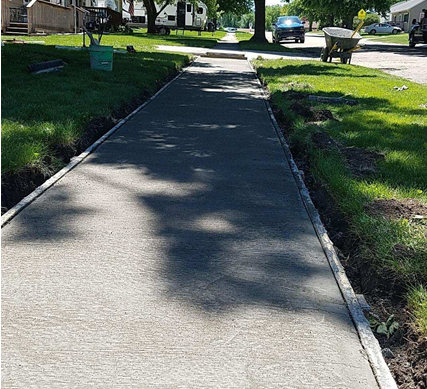 Durable Concrete Sidewalk Paving Waverly IA